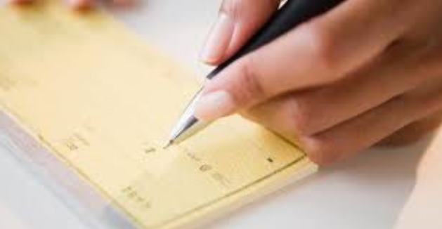 righting a check